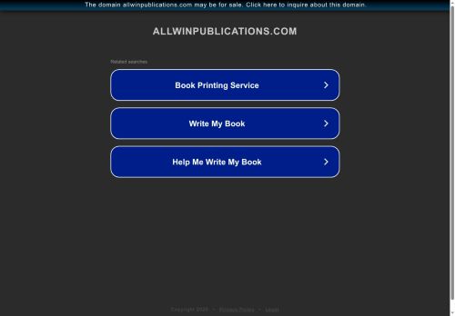 allwinpublications.com capture - 2025-08-30 08:50:58
