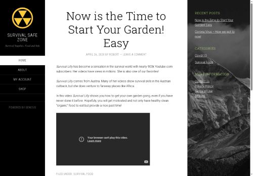 survivalsafezone.com capture - 2025-08-30 10:22:25