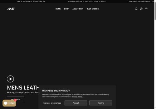 MAK Boots & Garments capture - 2025-09-01 12:29:54