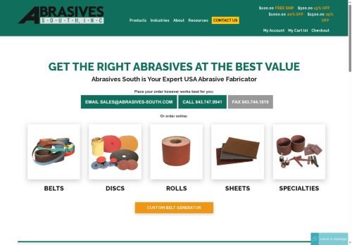 crownflexabrasives.com capture - 2025-09-01 18:50:52