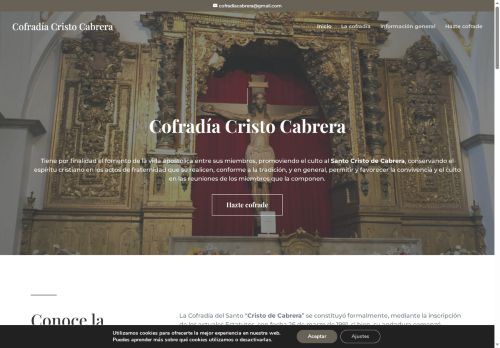 cofradiacristodecabrera.com capture - 2025-09-12 10:25:35