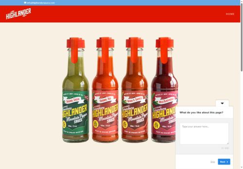 highlandersauce.com capture - 2025-09-12 12:14:44