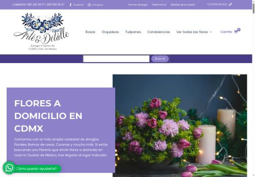 floreriaarteydetalle.com capture - 2025-09-12 14:55:04