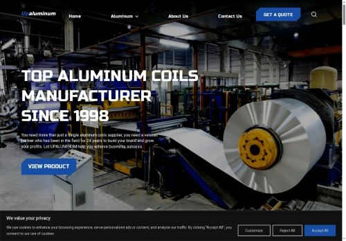 upaluminum.com capture - 2025-09-12 23:49:30