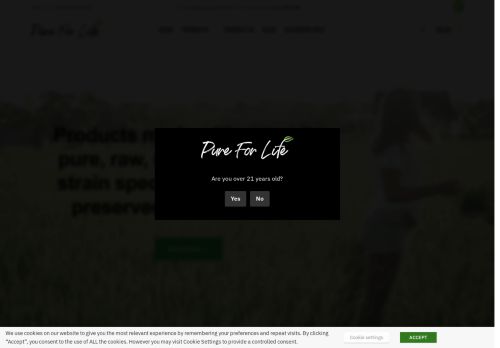 pureforlifehemp.com capture - 2025-09-13 00:23:11