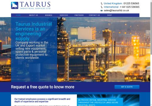 taurusindustrialservices.com capture - 2025-09-13 02:26:54