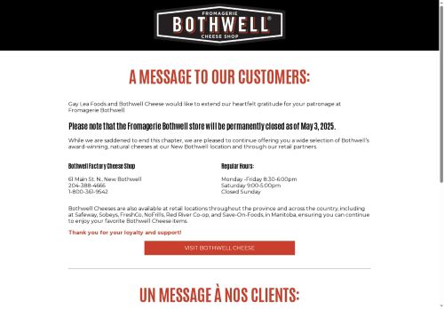 fromageriebothwell.com capture - 2025-09-13 09:05:30