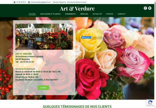 artetverdure-fleuriste-bayonne.com capture - 2025-09-13 18:18:18
