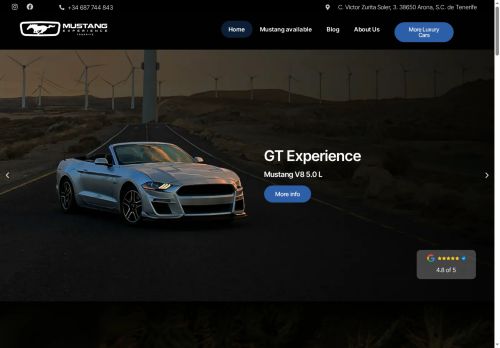 mustangtenerife.com capture - 2025-09-13 19:59:41