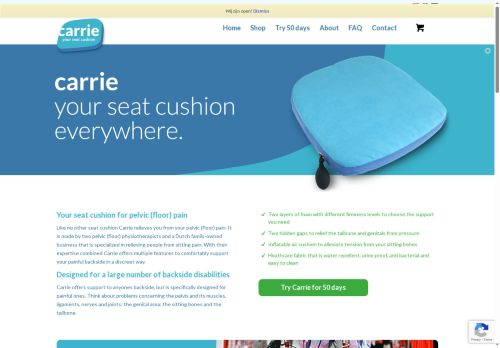 carriecushion.com capture - 2025-09-14 19:15:38