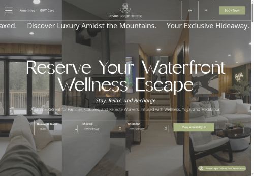 luxurylodgeretreat.com capture - 2025-09-14 22:23:38