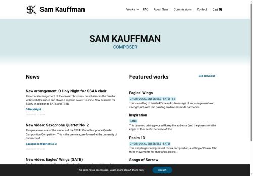 samkauffmanmusic.com capture - 2025-09-22 09:45:20