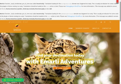 emartiecoafricaadventures.com capture - 2025-09-22 09:50:22