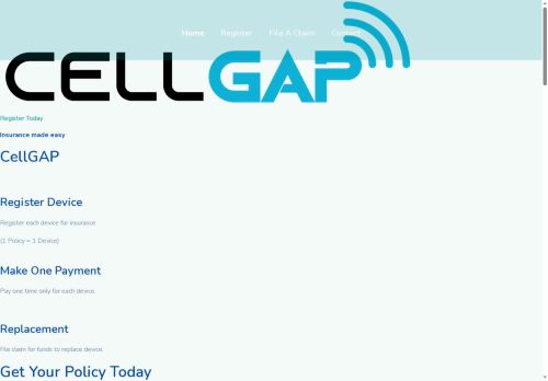 cellgapinsurance.com capture - 2025-09-22 11:00:20