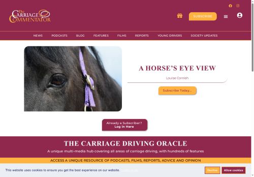 carriagecommentator.com capture - 2025-09-22 11:46:04