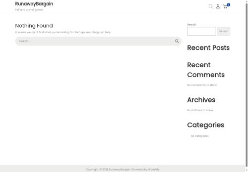 runawaybargain.com capture - 2025-09-22 14:29:09