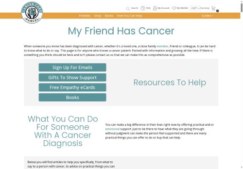 myfriendwithcancer.com capture - 2025-09-22 20:43:35