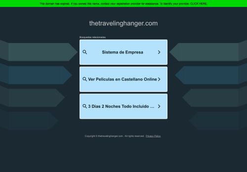 thetravelinghanger.com capture - 2025-09-22 21:06:36