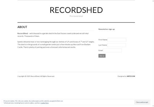recordshed.com capture - 2025-09-22 22:05:38