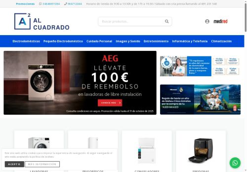 alcuadradoelectrodomesticos.com capture - 2025-09-23 06:39:33