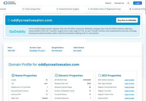 oddlycreativesalon.com capture - 2025-09-23 07:23:09