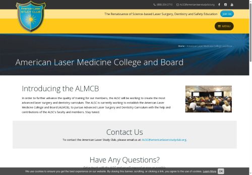 americanlasermedicinecollegeandboard.com capture - 2025-09-23 09:34:17