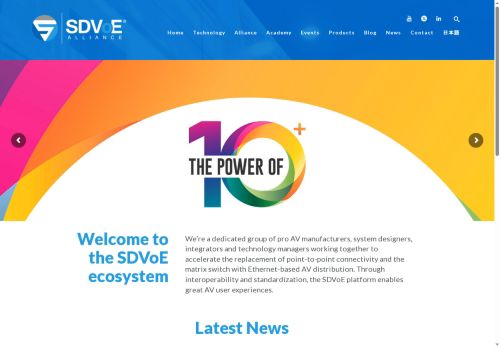 sdvoe-alliance.com capture - 2025-09-23 13:12:16