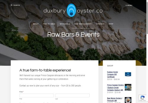 duxburyrawbars.com capture - 2025-09-24 05:50:16