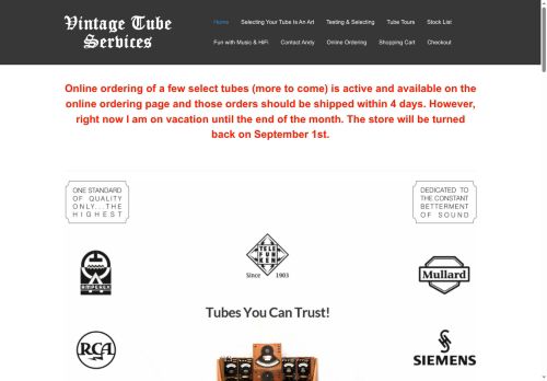 audiotubesvintage.com capture - 2025-09-24 17:06:02