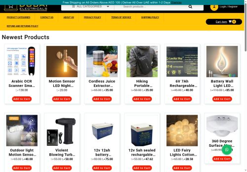 dubaielectricals.com capture - 2025-09-24 18:27:36