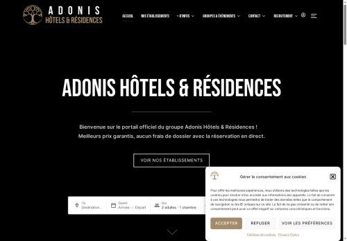 adonis-hotel-vieuxport.com capture - 2025-09-24 22:04:52
