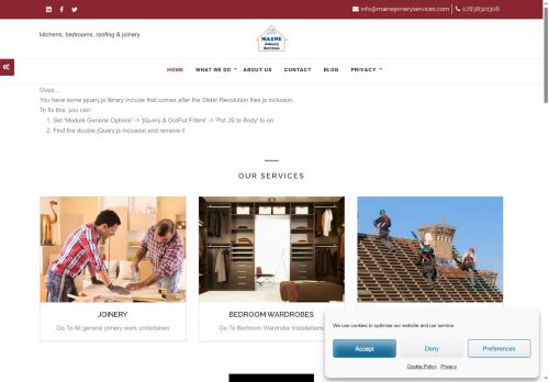 mainejoineryservices.com capture - 2025-09-25 07:44:20