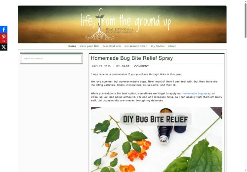 lifefromthegroundup.com capture - 2025-09-25 12:33:47