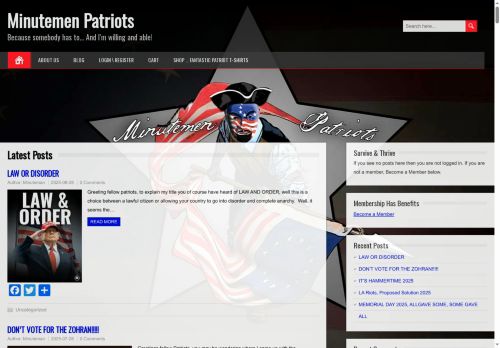 minutemenpatriots.com capture - 2025-09-25 14:43:08