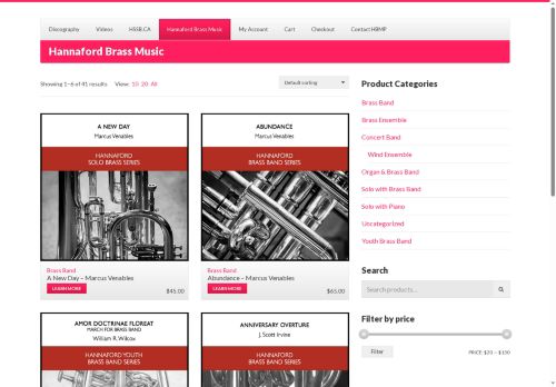 hannafordbrassmusic.com capture - 2025-09-25 18:14:50