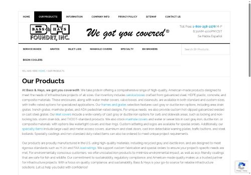 basshaysironcastings.com capture - 2025-09-25 22:24:13