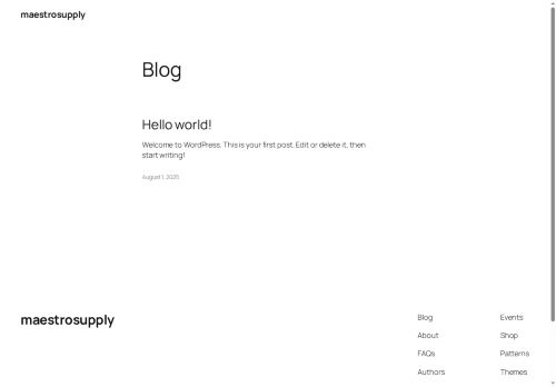 maestrosupply.com capture - 2025-09-26 00:24:56