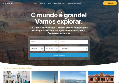 comparevoos.com capture - 2025-09-26 08:37:22