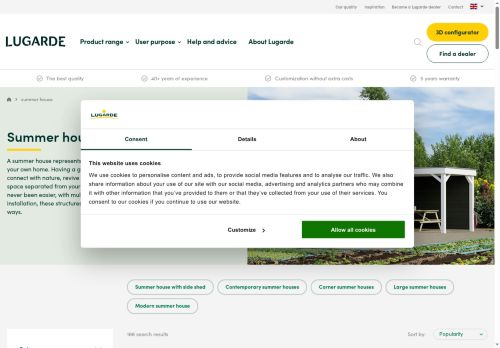 lugarde-summerhouses.com capture - 2025-09-26 09:54:26