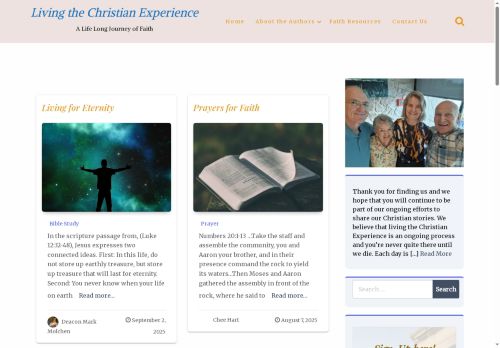 livingthechristianexperience.com capture - 2025-09-26 10:19:43