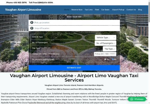 vaughanairportlimousine.com capture - 2025-09-26 12:16:05