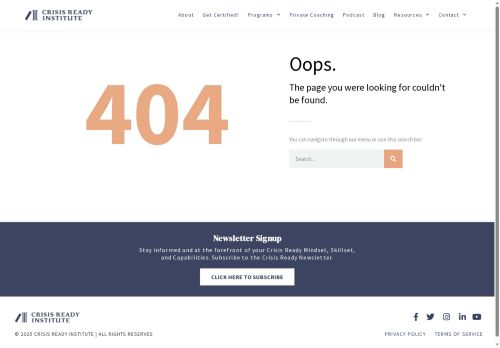 crisisreadyprogram.com capture - 2025-09-26 13:15:17