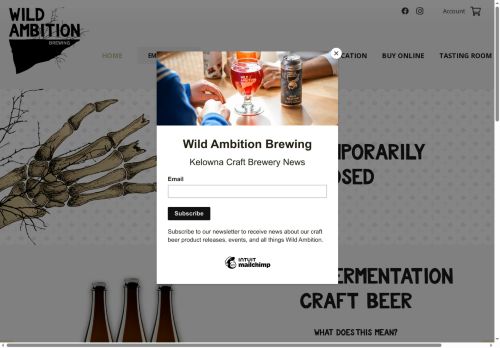 wildambitionbrewing.com capture - 2025-09-26 15:48:40