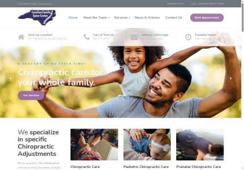 carolinafamilyspinecenter.com capture - 2025-09-26 18:49:06