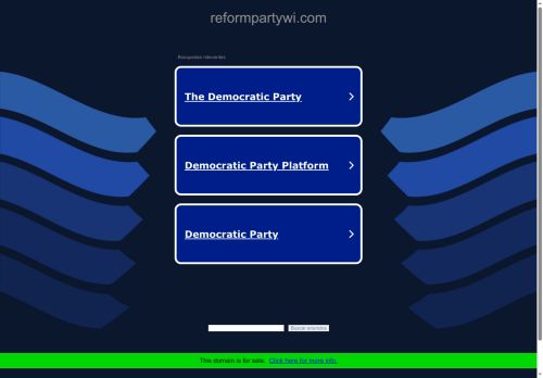 reformpartywi.com capture - 2025-09-27 00:21:05