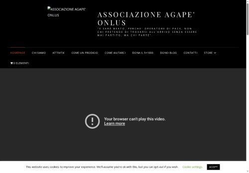 associazioneagapeonlus.com capture - 2025-09-27 02:56:12