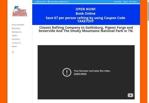 5riveradventures.com capture - 2025-09-27 06:03:59