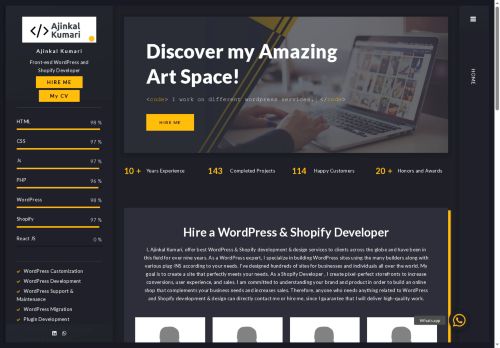 ajinkal.com capture - 2025-09-27 14:05:56