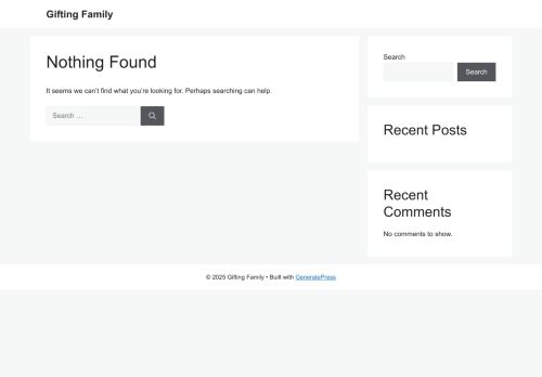 giftingfamily.com capture - 2025-09-27 14:51:28
