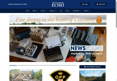 thecreemoreecho.com capture - 2025-09-27 20:58:32